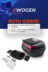 WOGEN WG41 BASİC ARKA ÇANTA 41 LİTRE (SİYAH) + KARBON DİZLİK HEDİYE