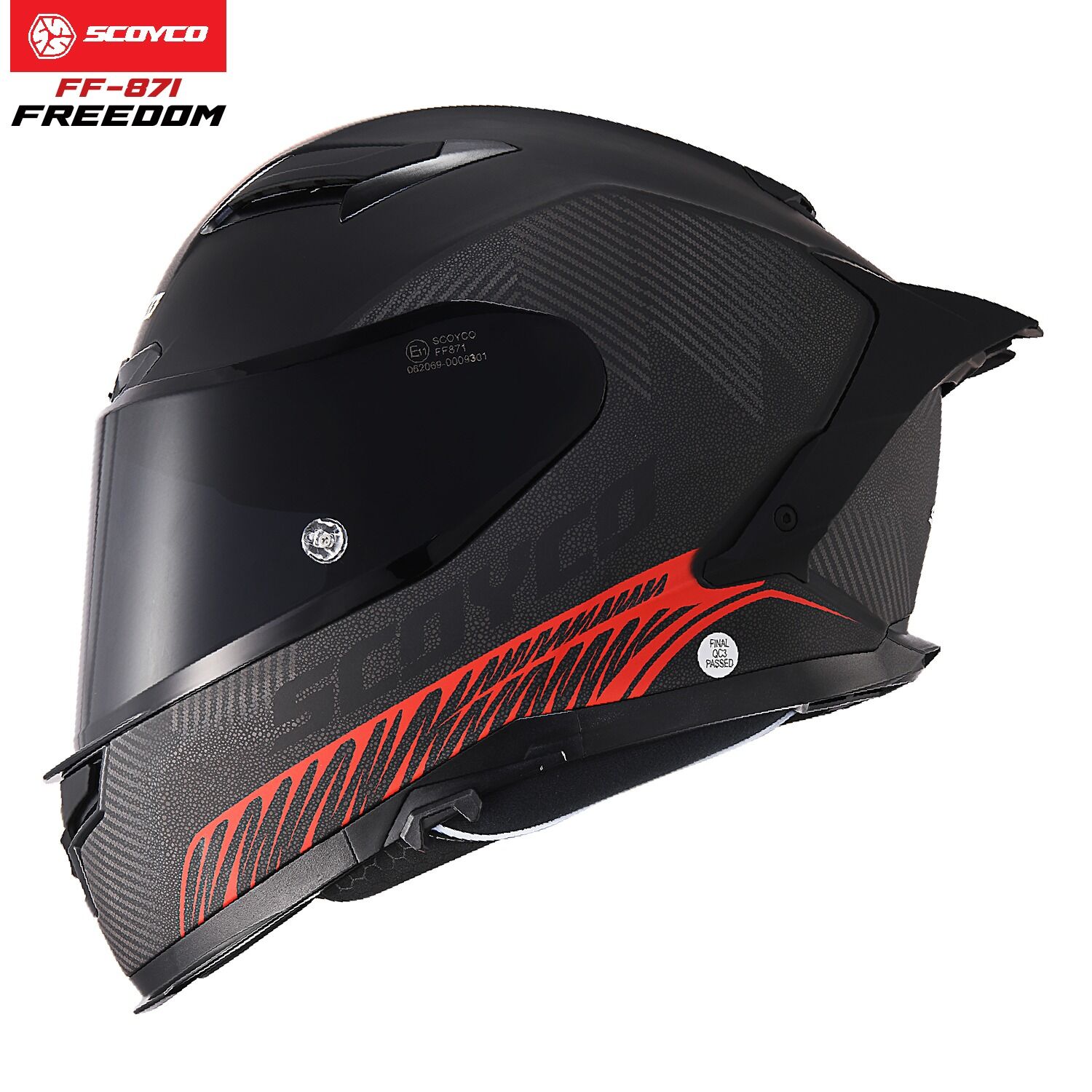SCOYCO FF-871 FULL FACE KASK GÜNEŞ VİZÖRLÜ FREEDOM (M)