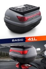 WOGEN WG41 BASİC ARKA ÇANTA 41 LİTRE (NARDO GRİ) + KARBON DİZLİK HEDİYE