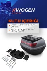 WOGEN WG41 BASİC ARKA ÇANTA 41 LİTRE (NARDO GRİ) + KARBON DİZLİK HEDİYE