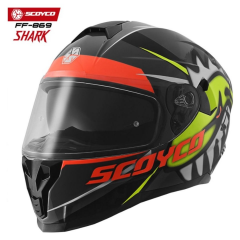 SCOYCO FF-869 FULL FACE KASK GÜNEŞ VİZÖRLÜ SHARK (S)