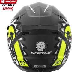SCOYCO FF-869 FULL FACE KASK GÜNEŞ VİZÖRLÜ SHARK (S)