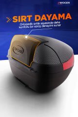 WOGEN WG33 KARBON ARKA ÇANTA 33 LİTRE PREMİUM+KARBON DİZLİK HEDİYE