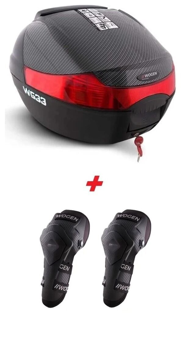 WOGEN WG33 KARBON ARKA ÇANTA 33 LİTRE PREMİUM+KARBON DİZLİK HEDİYE