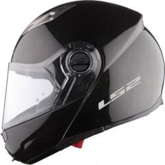 LS2 GURONİ ÇENE AÇILIR KASK MAT SİYAH