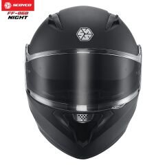 SCOYCO FF-868 ÇENE AÇILIR KASK GÜNEŞ VİZÖRLÜ NİGHT (M)