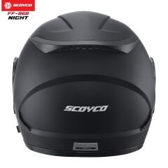 SCOYCO FF-868 ÇENE AÇILIR KASK GÜNEŞ VİZÖRLÜ NİGHT (M)