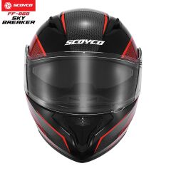 SCOYCO FF-868 ÇENE AÇILIR KASK GÜNEŞ VİZÖRLÜ SKY BREAKER (2XL)
