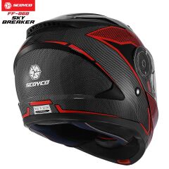 SCOYCO FF-868 ÇENE AÇILIR KASK GÜNEŞ VİZÖRLÜ SKY BREAKER (2XL)