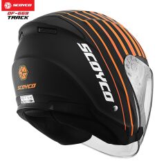 SCOYCO OF-669 YARIM CAMLI KASK GÜNEŞ VİZÖRLÜ TRACK (S)