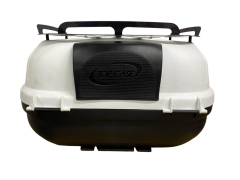 WOGEN WG39 SIRT DAYAMALI PREMİUM METAL BAGAJLI ÇANTA (BEYAZ) + KARBON DİZLİK HEDİYELİ