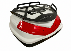 WOGEN WG39 SIRT DAYAMALI PREMİUM METAL BAGAJLI ÇANTA (BEYAZ) + KARBON DİZLİK HEDİYELİ