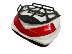 WOGEN WG39 SIRT DAYAMALI PREMİUM METAL BAGAJLI ÇANTA (BEYAZ) + KARBON DİZLİK HEDİYELİ