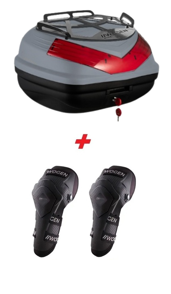 WOGEN WG50 BASİC METAL BAGAJLI ÇANTA (NARDO GRİ) + KARBON DİZLİK HEDİYELİ