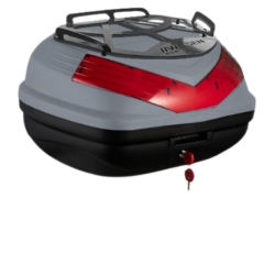 WOGEN WG50 SIRT DAYAMALI PREMİUM METAL BAGAJLI ÇANTA (NARDO GRİ) + KARBON DİZLİK HEDİYELİ