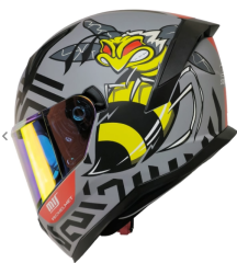 MTS M-910 FULL FACE KASK GÜNEŞ VİZÖRLÜ MAT BEE (L)