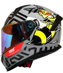MTS M-910 FULL FACE KASK GÜNEŞ VİZÖRLÜ PARLAK BEE (XL)