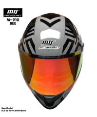 MTS M-910 FULL FACE KASK GÜNEŞ VİZÖRLÜ PARLAK BEE (XL)