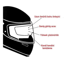 RALERİ PİNLOCK ÜNİVERSAL KASK BUĞU ÖNLEYİCİ (BÜYÜK)