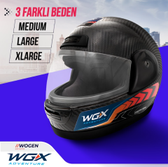 WOGEN FULL FACE KASK KARBON SİYAH (M)