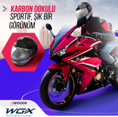 WOGEN FULL FACE KASK KARBON SİYAH (L)