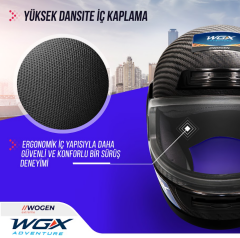 WOGEN FULL FACE KASK KARBON SİYAH (L)