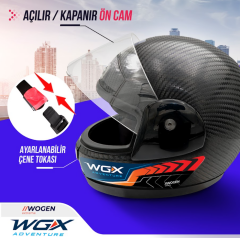 WOGEN FULL FACE KASK KARBON SİYAH (XL)