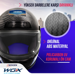 WOGEN FULL FACE KASK KARBON SİYAH (XL)