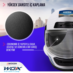 WOGEN FULL FACE KASK KARBON BEYAZ (L)