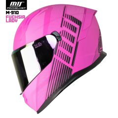 MTS M-910 Lady Full Face Kask – Güneş Vizörlü Fuchsia | Şık