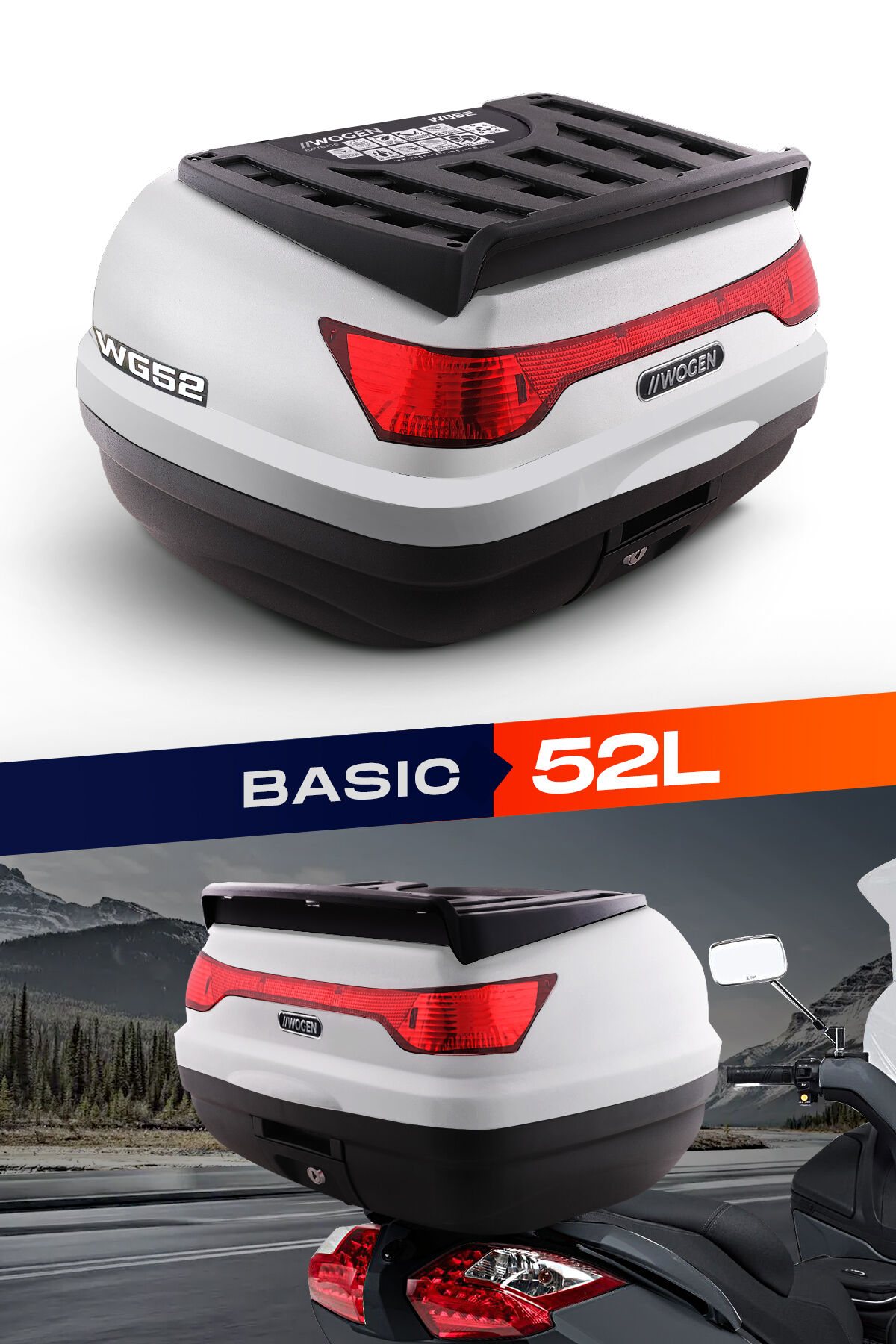 WOGEN WG52 ARKA ÇANTA 52 L BASİC (BEYAZ)