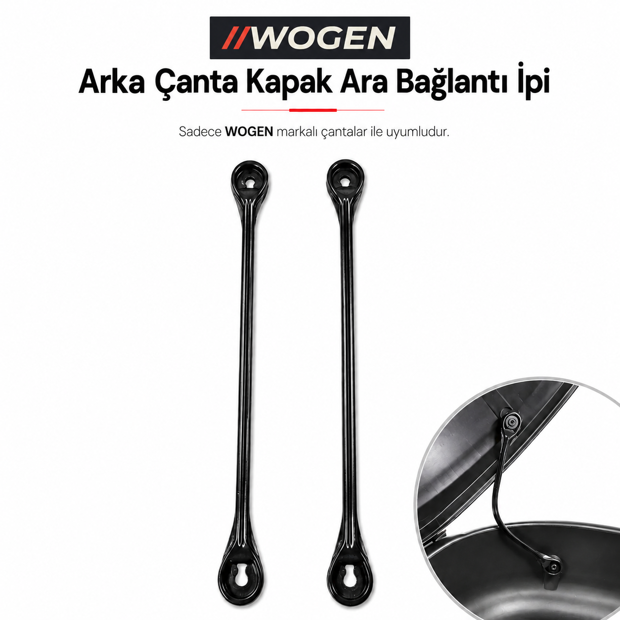 WOGEN MOTOSİKLET ARKA ÇANTASI İÇİN ARA BAĞLANTI PARÇASI (33-39-41-50-52 LİTREYE UYUMLUDUR)