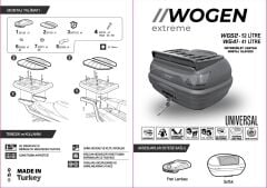 WOGEN WG52 ARKA ÇANTA 52 L SIRT DAYAMALI BASIC (NARDO GRİ)
