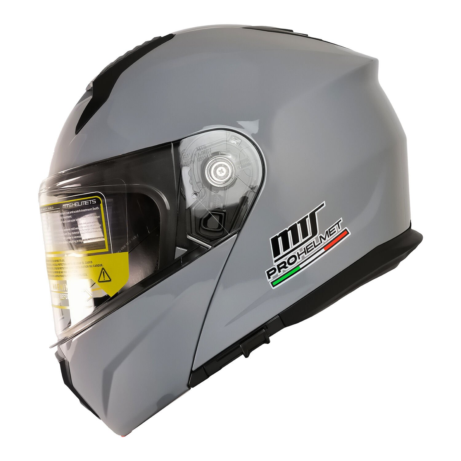 MTS M-966 ÇENE AÇILIR KASK GÜNEŞ VİZÖRLÜ GREY (L)
