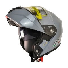 MTS M-966 ÇENE AÇILIR KASK GÜNEŞ VİZÖRLÜ GREY (L)