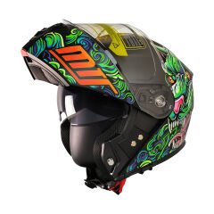 MTS M-966 ÇENE AÇILIR KASK GÜNEŞ VİZÖRLÜ DRAGO (S)