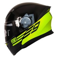 FAZER 965 ÇENE AÇILIR KASK GÜNEŞ VİZÖRLÜ EGO YELLOW (M)