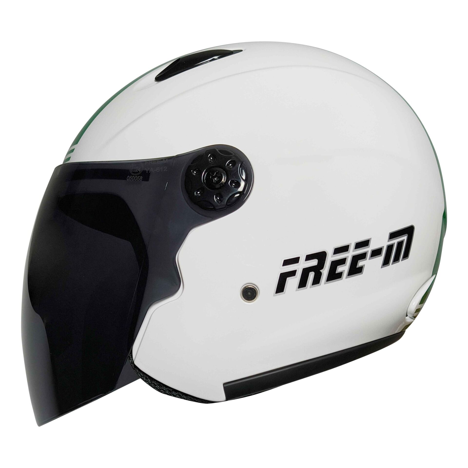 FREEM FR-601 YARIM KASK SİYAH CAMLI İTALYAN (M)