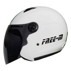 FREEM FR-601 YARIM KASK SİYAH CAMLI İTALYAN (L)