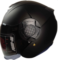 FREEM FR-665 YARIM KASK GÜNEŞ VİZÖRLÜ MAT BLACK (XL)