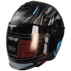 FREEM FR-665 YARIM KASK GÜNEŞ VİZÖRLÜ MAT TURKUAZ (L)