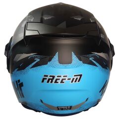 FREEM FR-665 YARIM KASK GÜNEŞ VİZÖRLÜ MAT TURKUAZ (L)