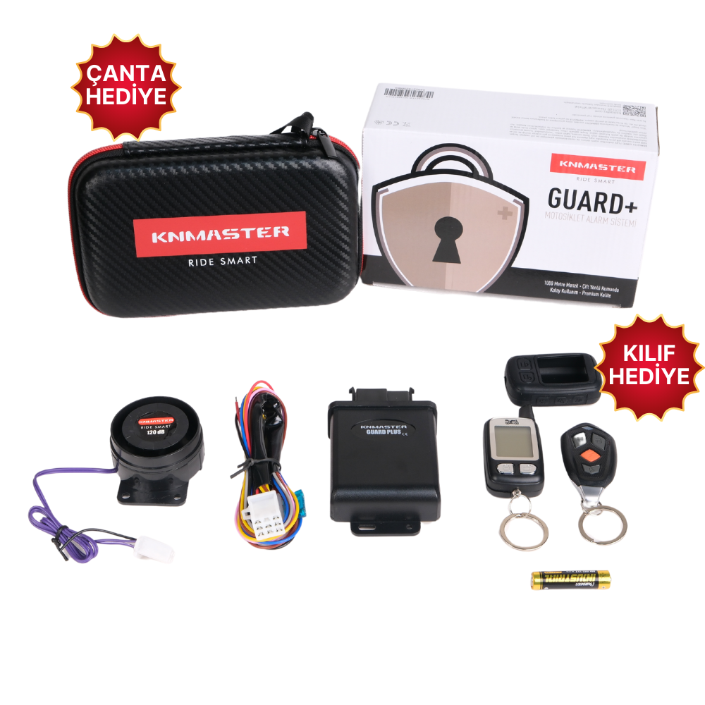 KNMASTER GUARD PLUS MOTOSİKLET ALARM SETİ
