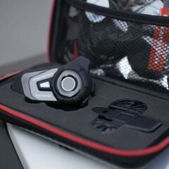 KNMASTER KN6100 PRO MOTOSİKLET KASK İNTERCOM SETİ KARBON-SİYAH