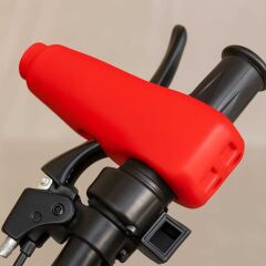 KNMASTER ALARMLI MOTOSİKLET ELCİK MANET FREN KİLİDİ KIRMIZI