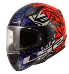 LS2 RAPİD 2 MEMPHİS FULL FACE KASK KIRMIZI-MAVİ