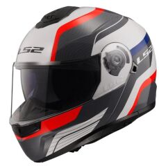 LS2 STROBE 2 MONZA ÇENE AÇILIR KASK SİYAH-BEYAZ-KIRMIZI