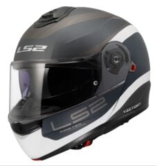 LS2 STROBE 2 VİCTORY ÇENE AÇILIR KASK MAT GRİ-MAVİ