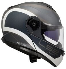 LS2 STROBE 2 VİCTORY ÇENE AÇILIR KASK MAT GRİ-MAVİ