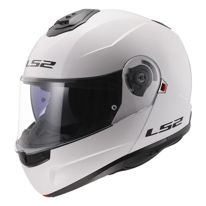 LS2 STROBE 2 ÇENE AÇILIR KASK BEYAZ